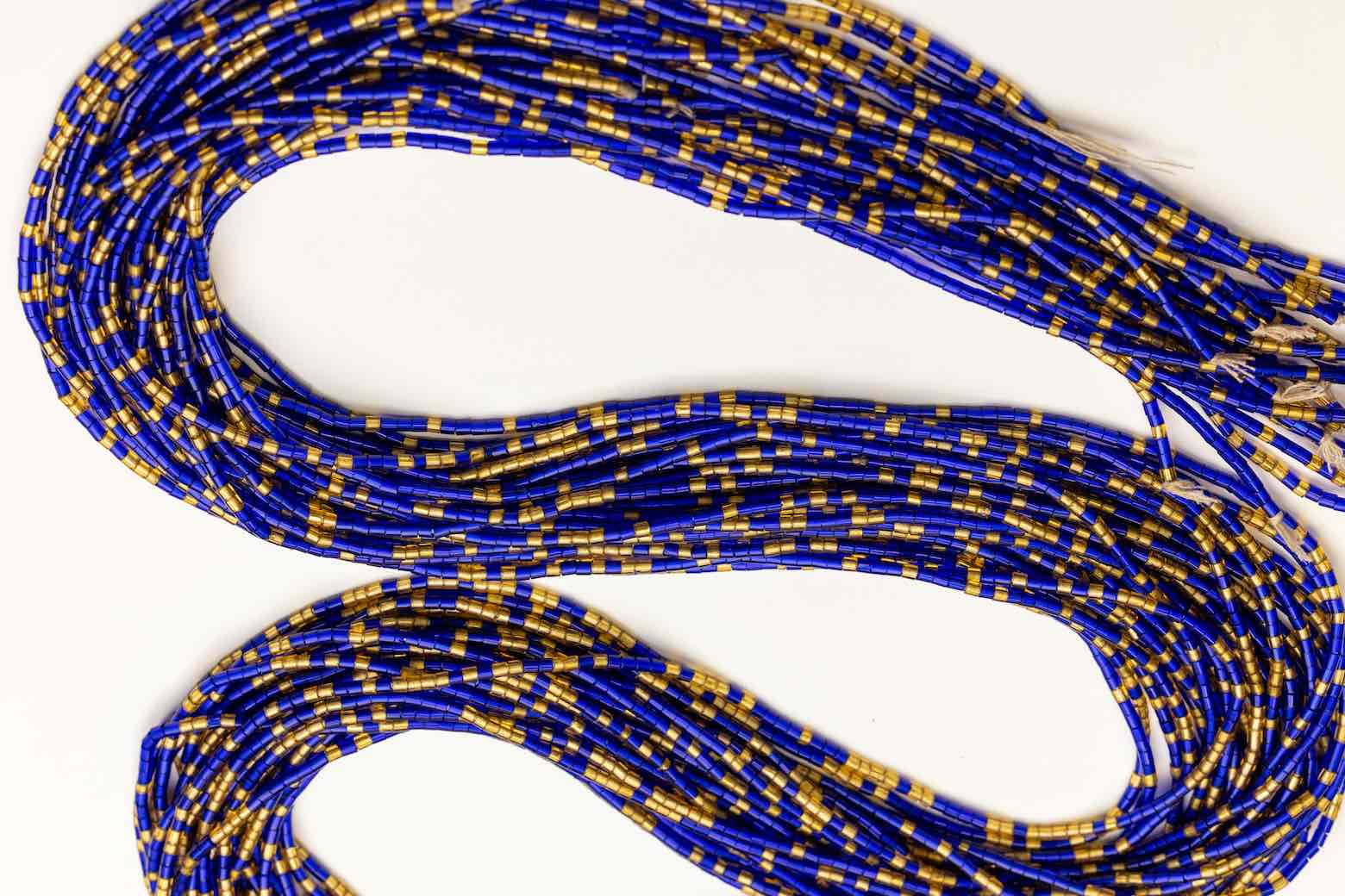 Royal Kente - Blue & Gold Waist Beads