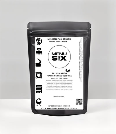 blue mango tea bag packaging