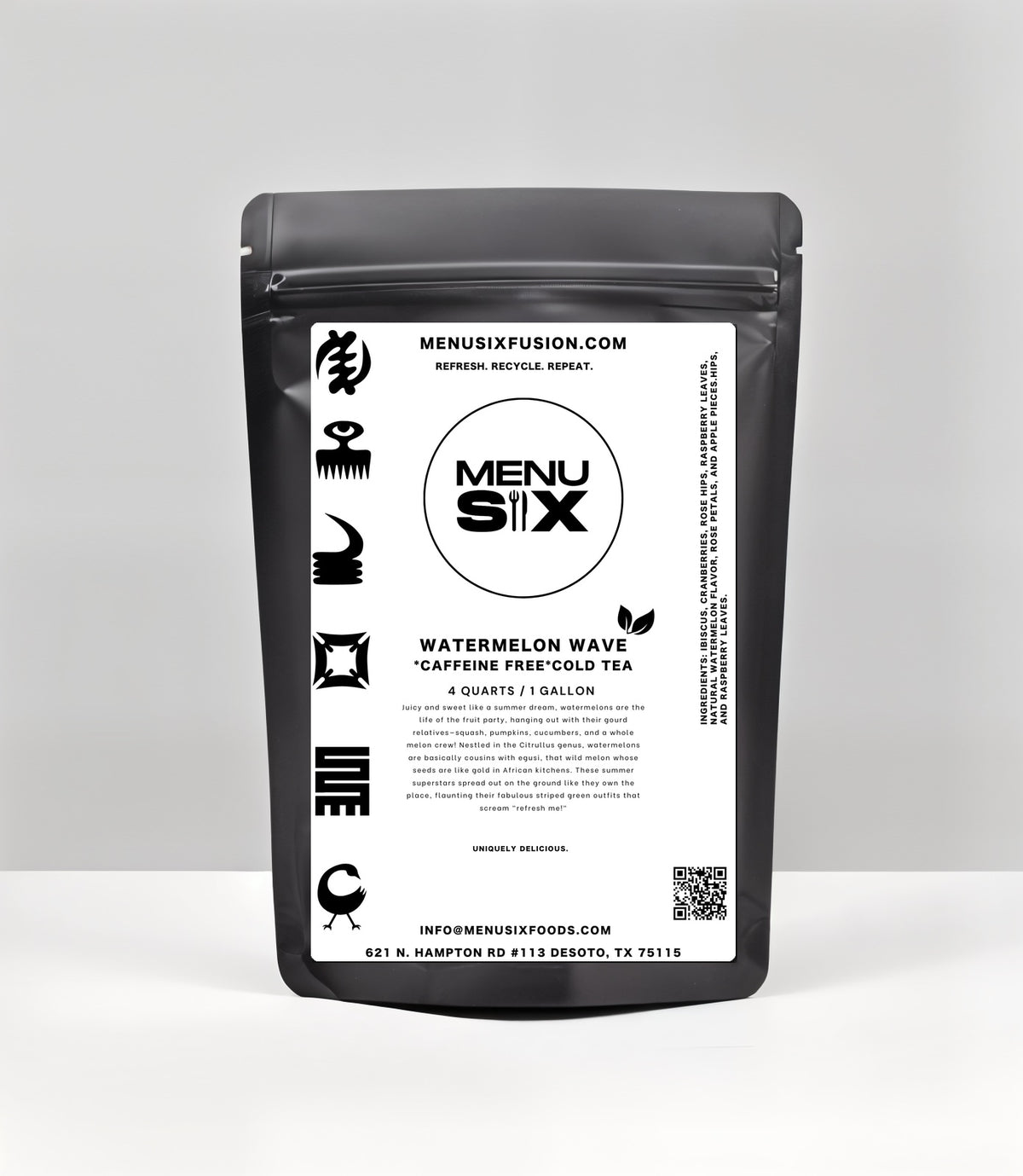 watermelon wave tea bag packaging